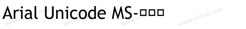 Arial Unicode MS字体转换